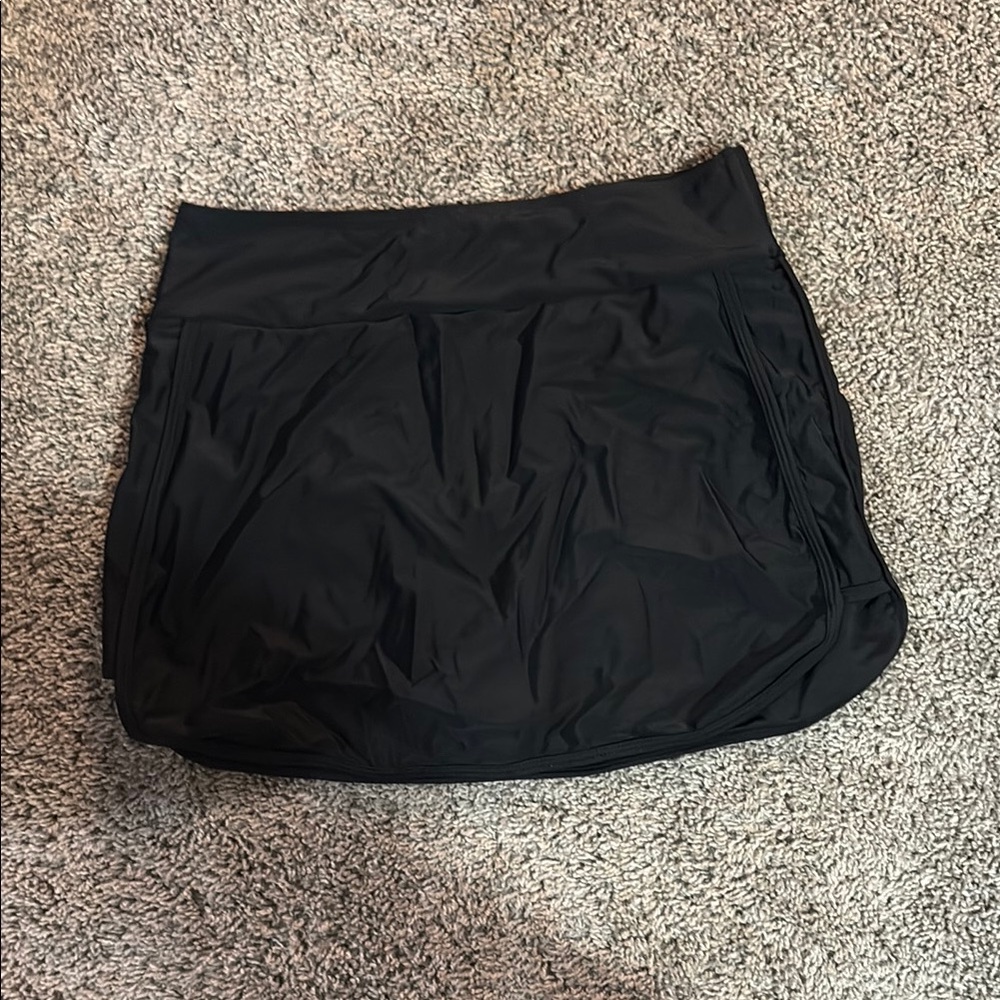 SHEIN Black Ruched Bubble Mini Athletic Bikini